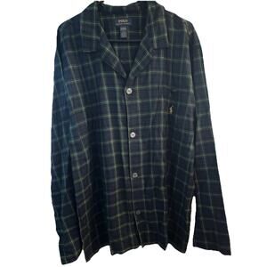 Polo Ralph Lauren NWT Men Cotton Pajama Top Only Or Women’s Pajama Shirt Sz Lg